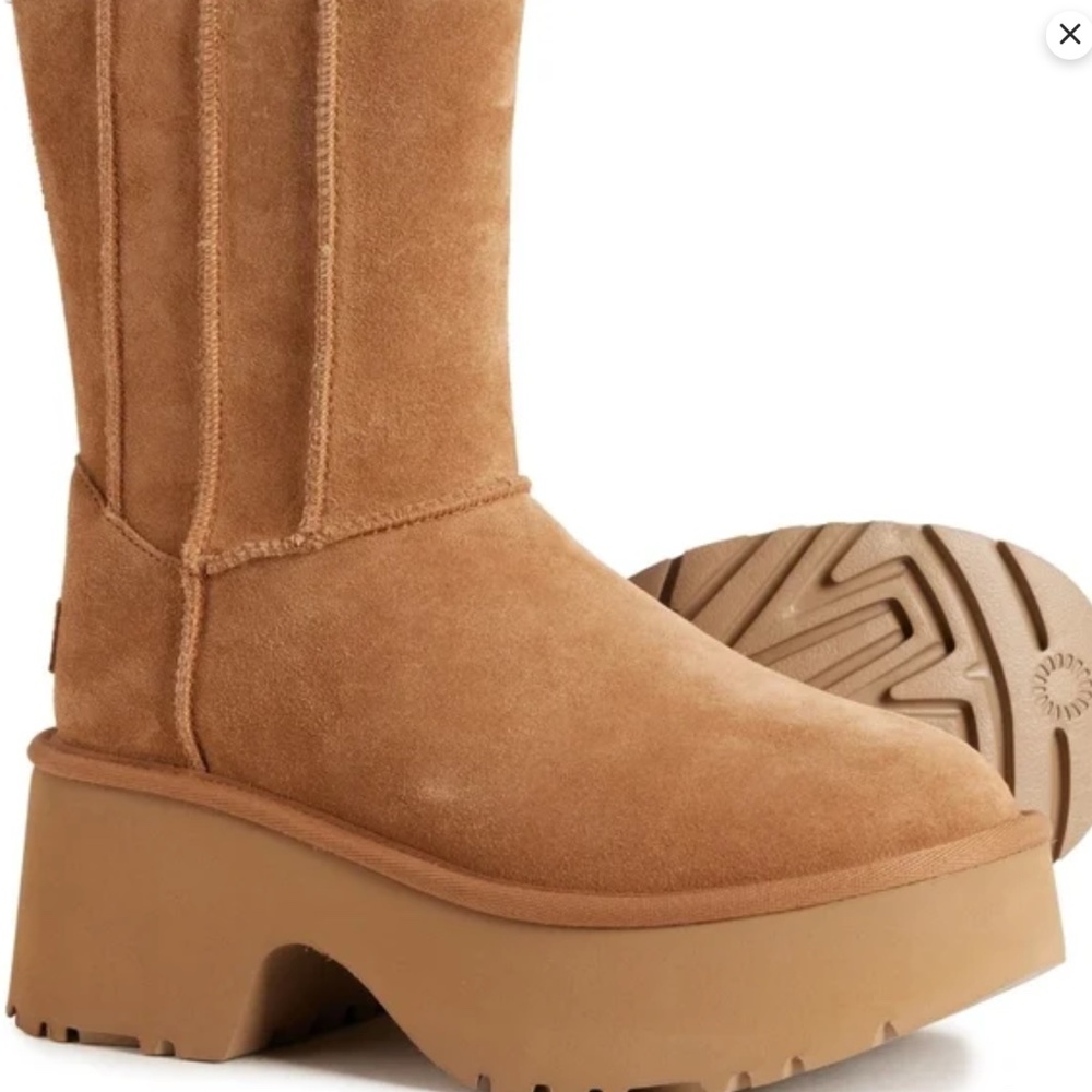 UGG Women's Classic Twin Seam New Height Boot Chestnut